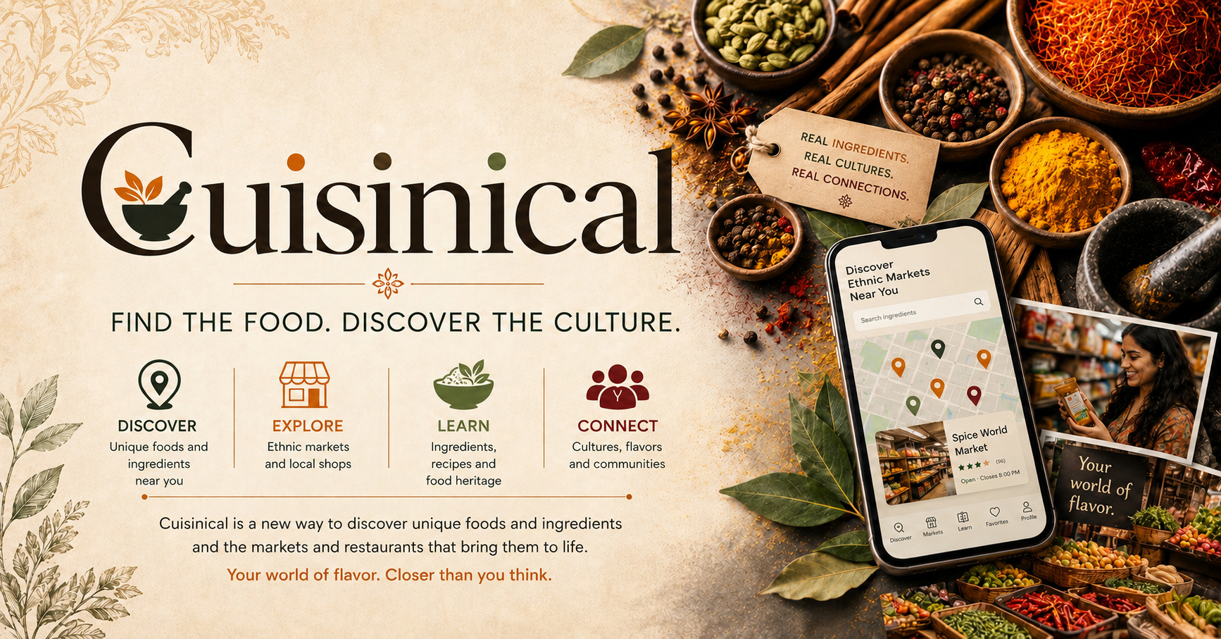 Cuisinical — Find the ingredient. Find the culture.